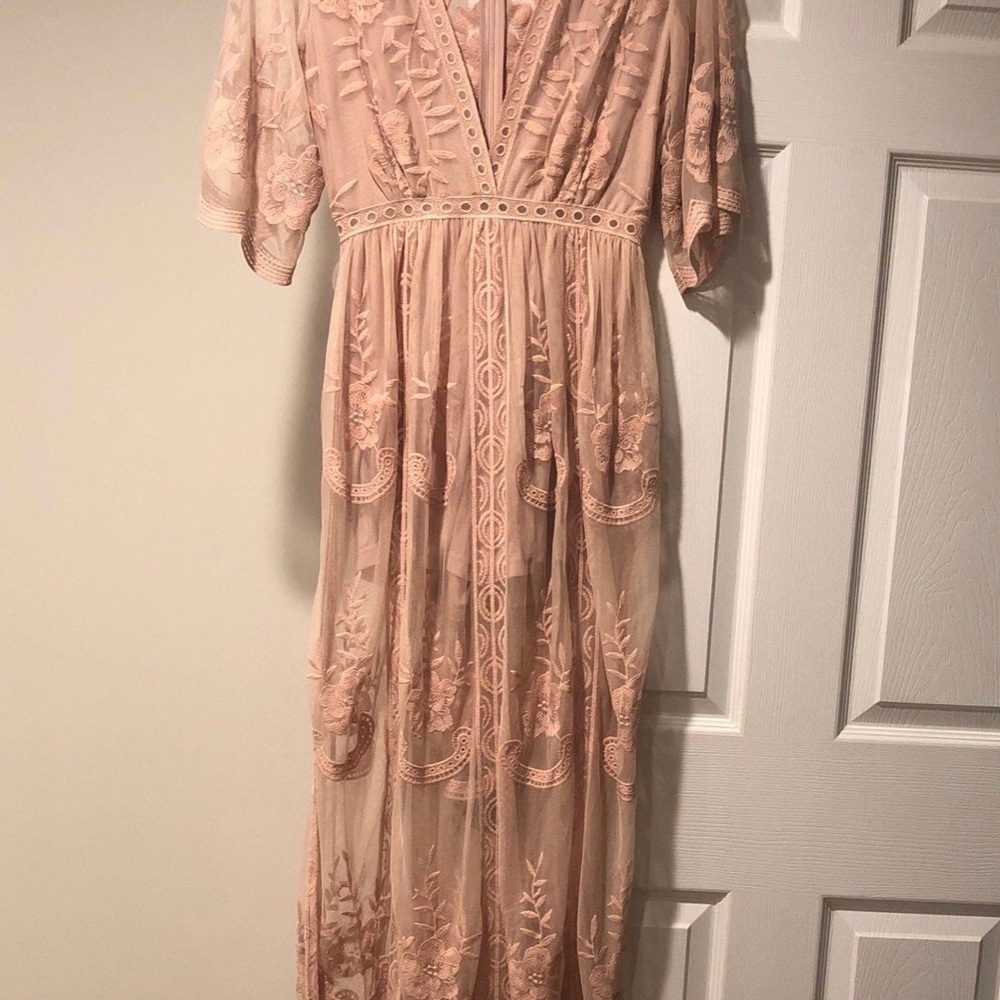 Wishlist Lace Maxi Dress/Romper